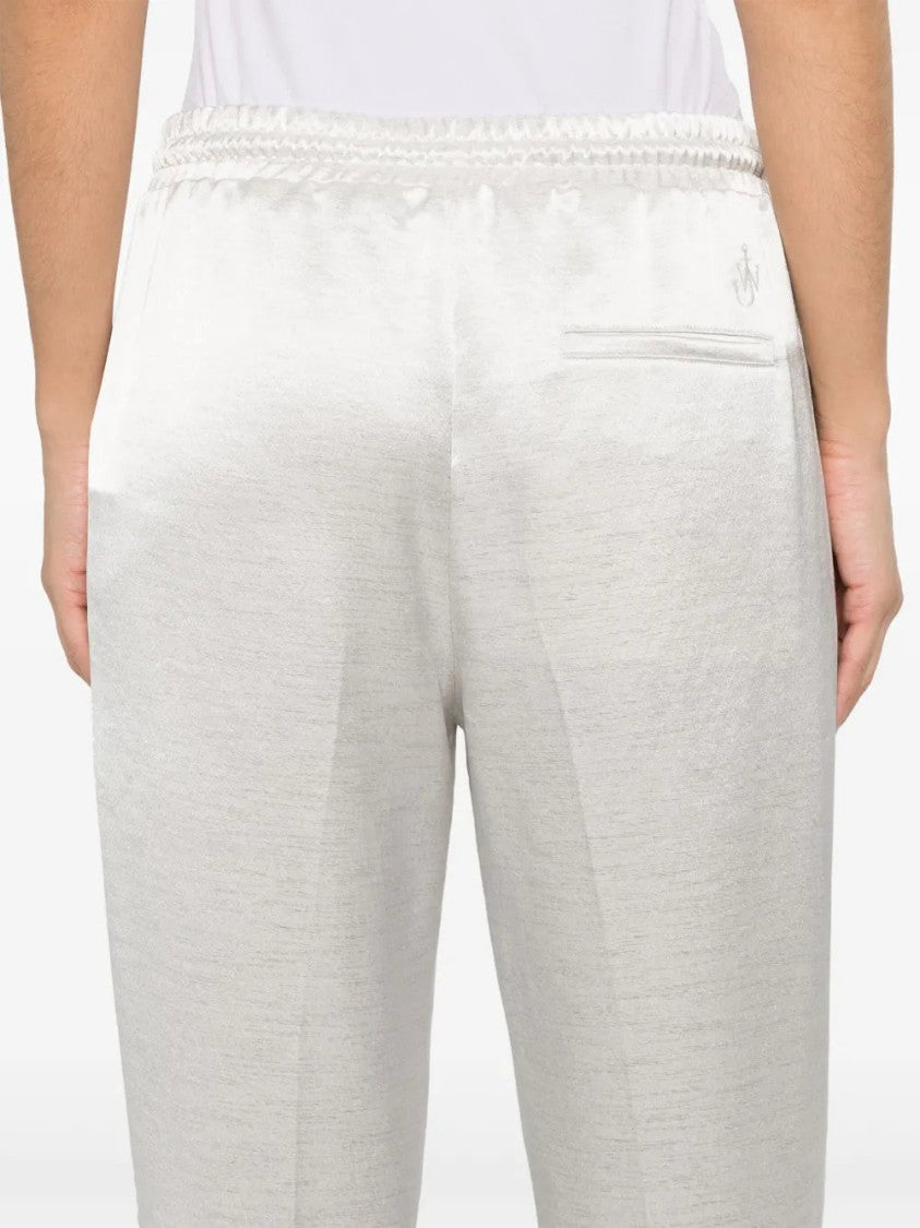 J. W. Anderson White Drawstring-Waist Track Trousers