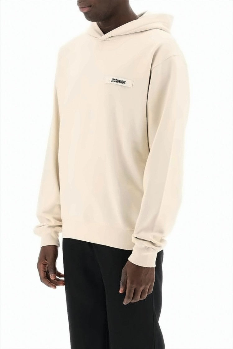 Jacquemus Relaxed Fit Cotton Hoodie With Subtle Branding