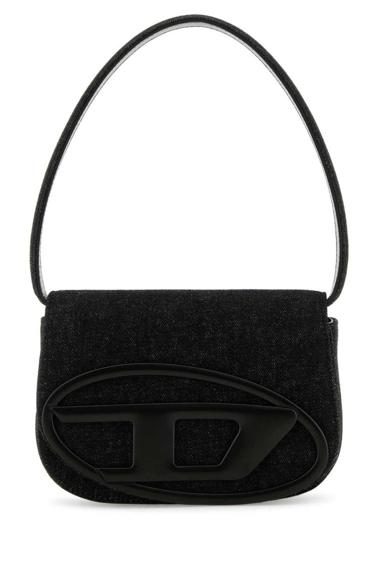 Diesel Black Denim 1Dr Shoulder Bag