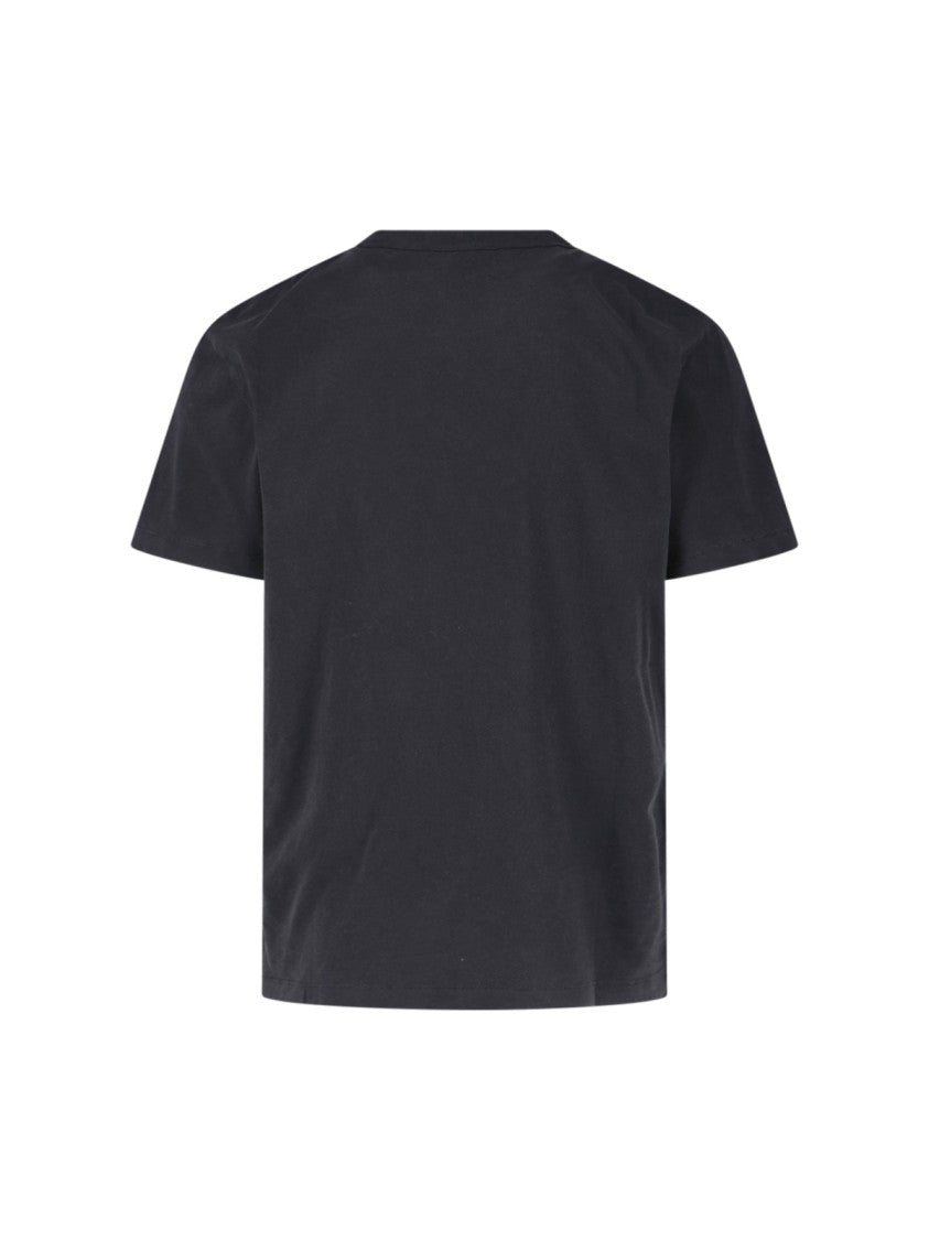 James Perse Black Short-Sleeve Cotton T-Shirt