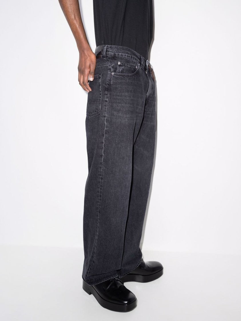 Our Legacy Relaxed Wide-Leg Five-Pocket Jeans