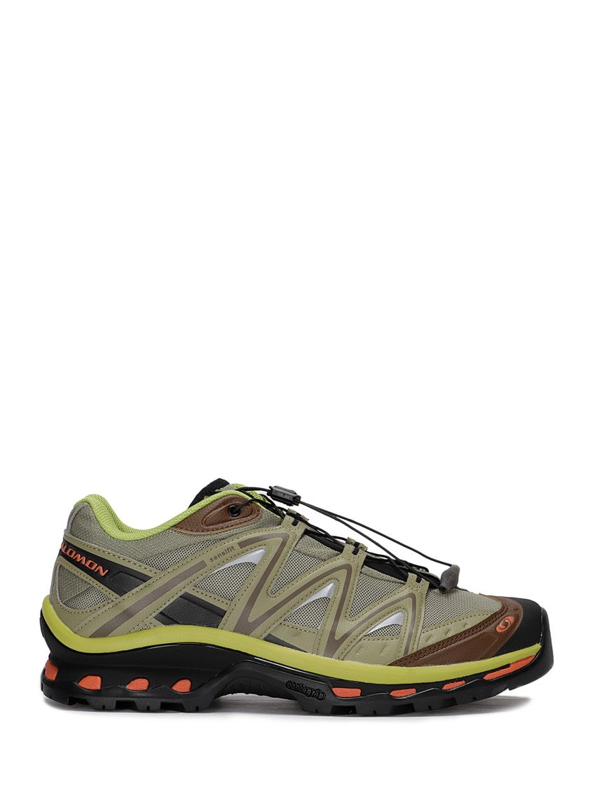 Salomon Rounded Toe Sneakers With Logo-Printed Mesh