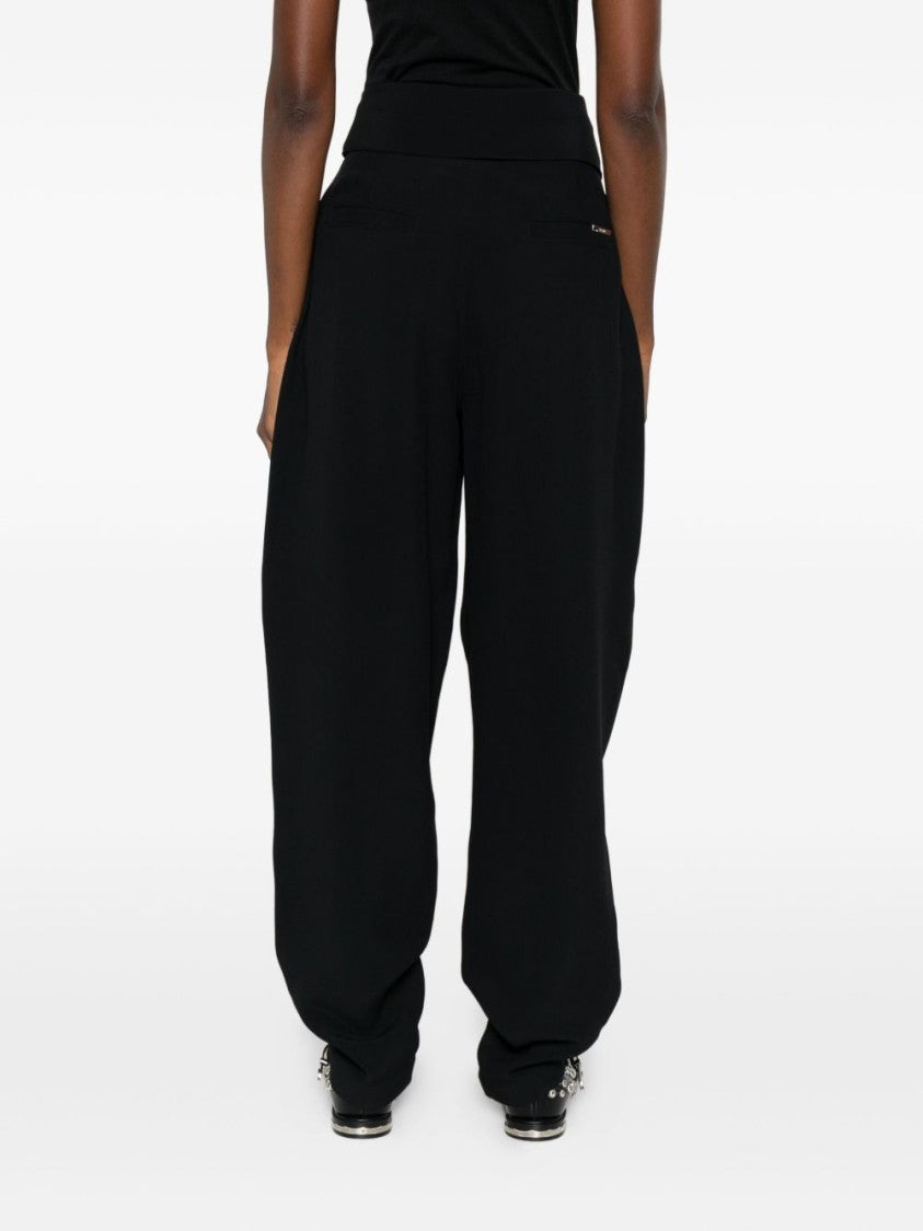 The Attico High-Waisted Trousers With Self-Tie Belt