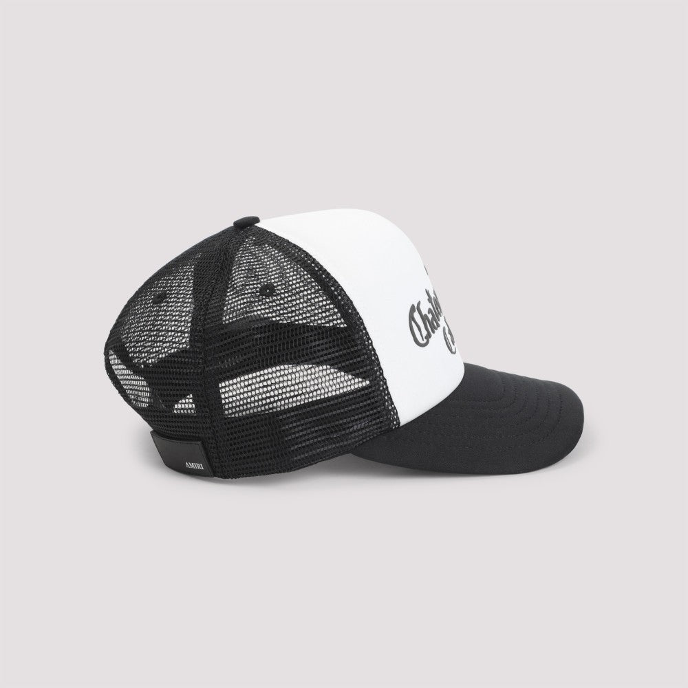 Amiri Black And White Cotton Baseball Cap