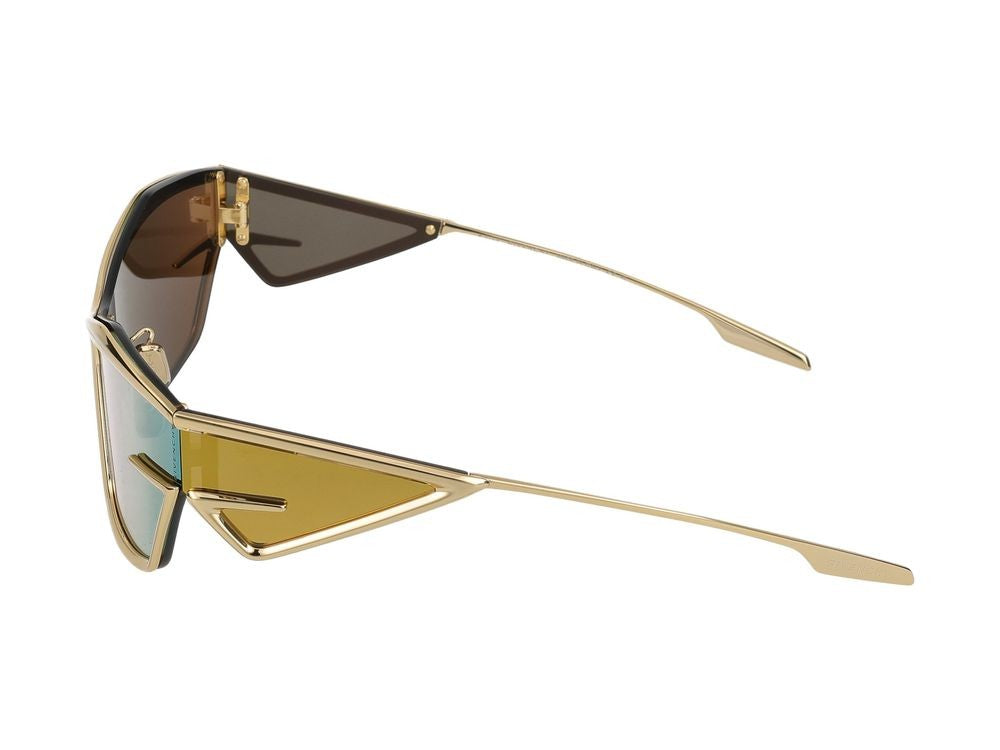 Givenchy Gold Angular Metal Sunglasses