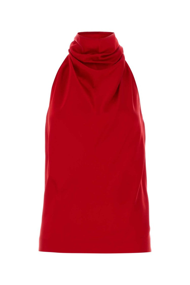 Stella Mccartney Red Satin Top