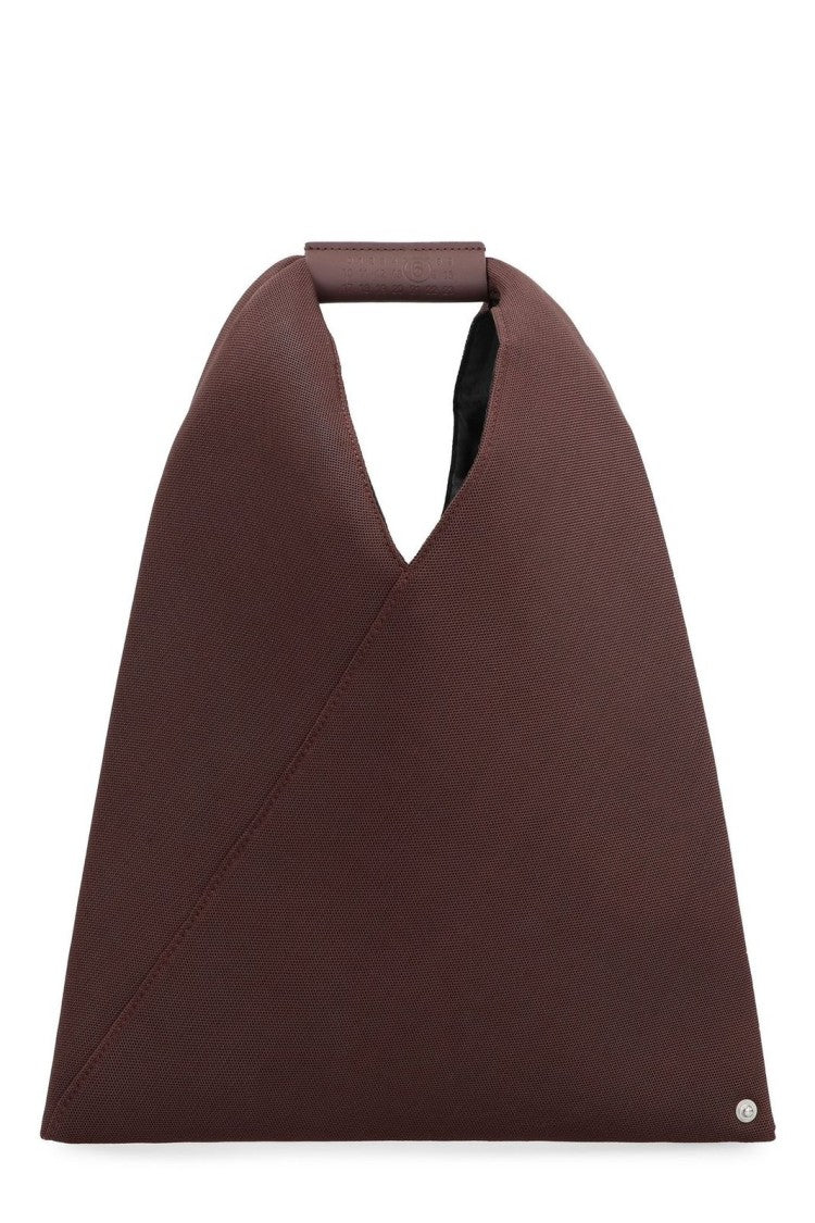 Mm6 By Maison Margiela Structured Brown Handbag With Minimalist Design