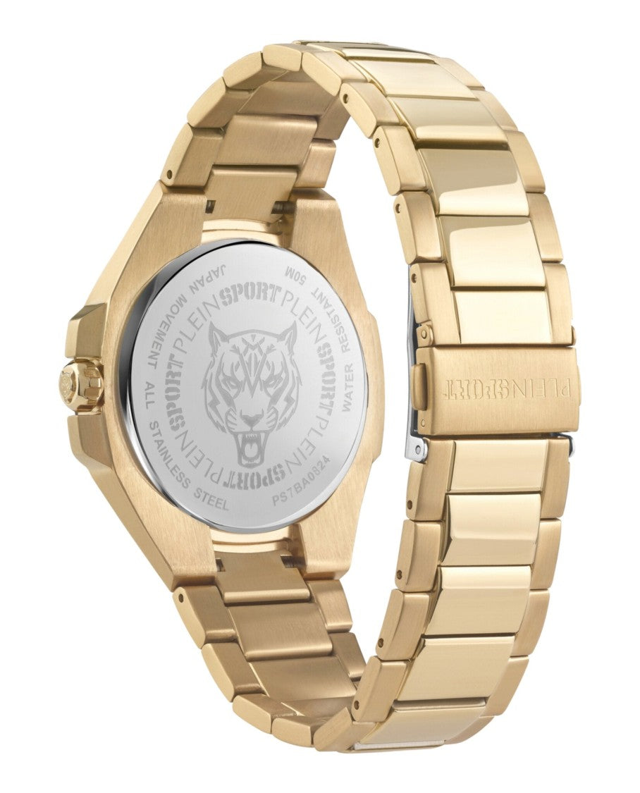 Plein Sport Tigermaster Bracelet Watch With Black Enamel Dial