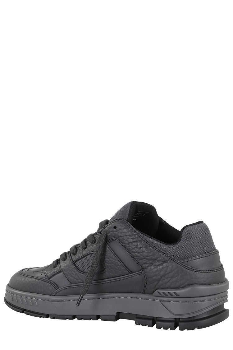 Axel Arigato Textured Black Leather Area Lo Sneakers