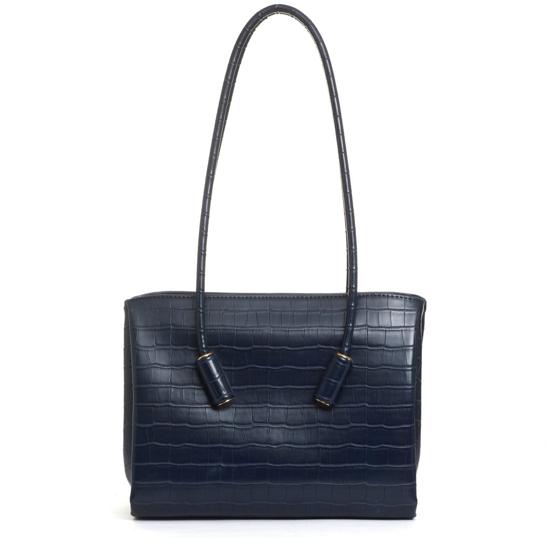 Themoirè Blue Crocodile Bag