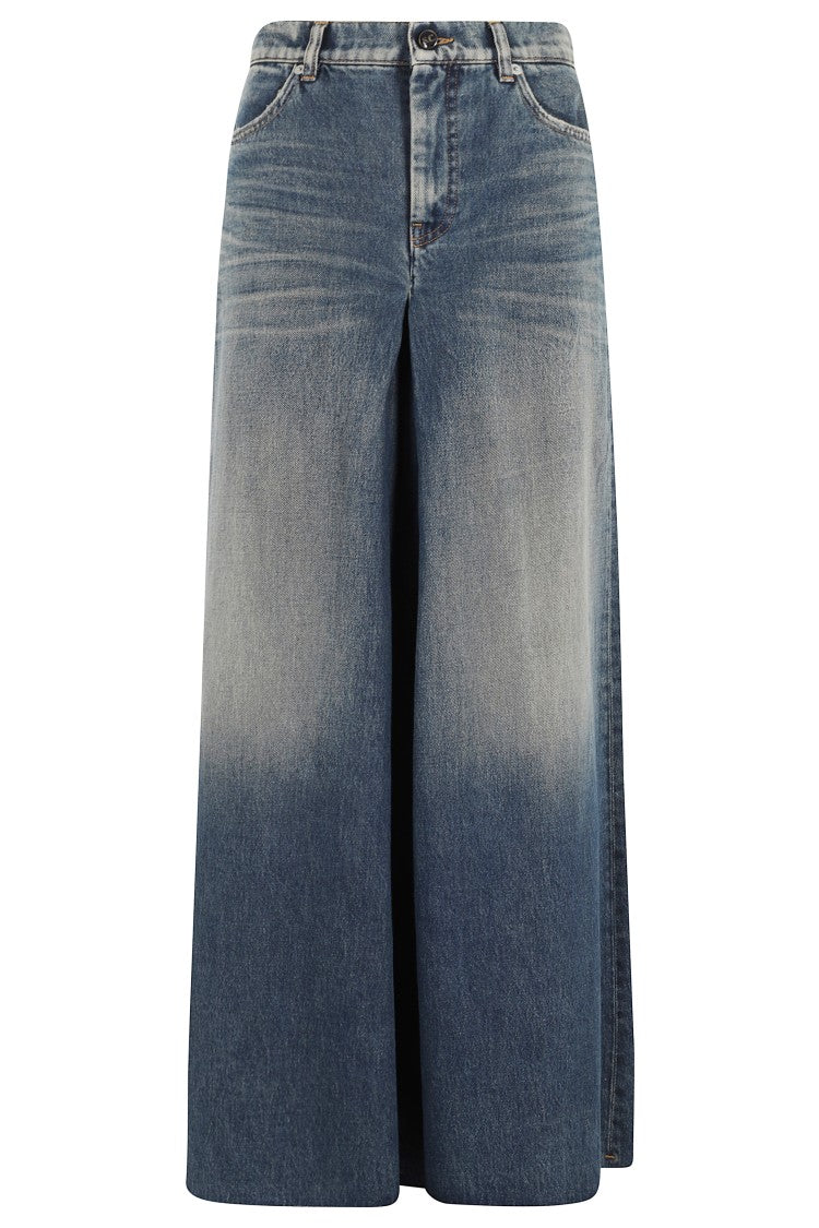Semi Couture Wide-Leg Denim Pants