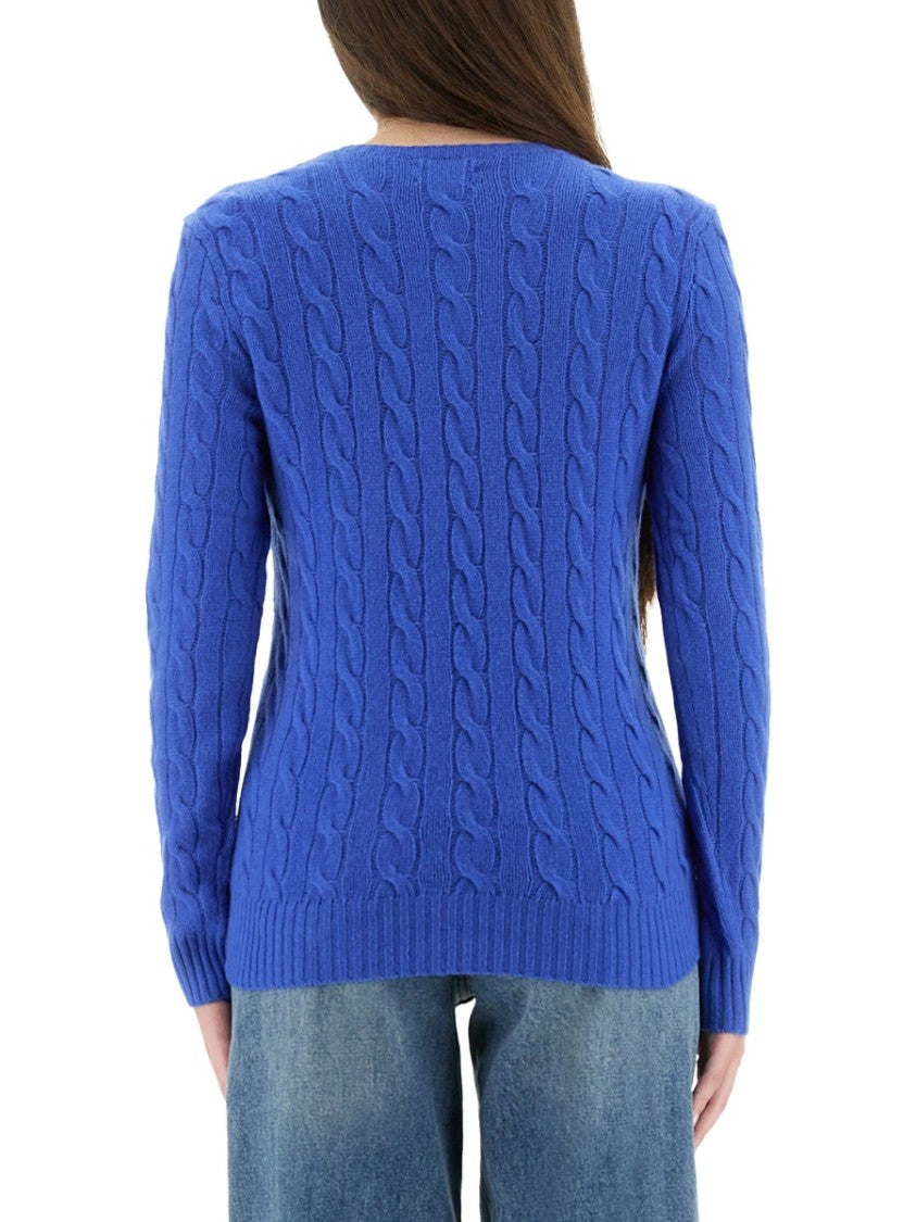 Polo Ralph Lauren Classic Cable-Knit Sweater With Textured Detailing