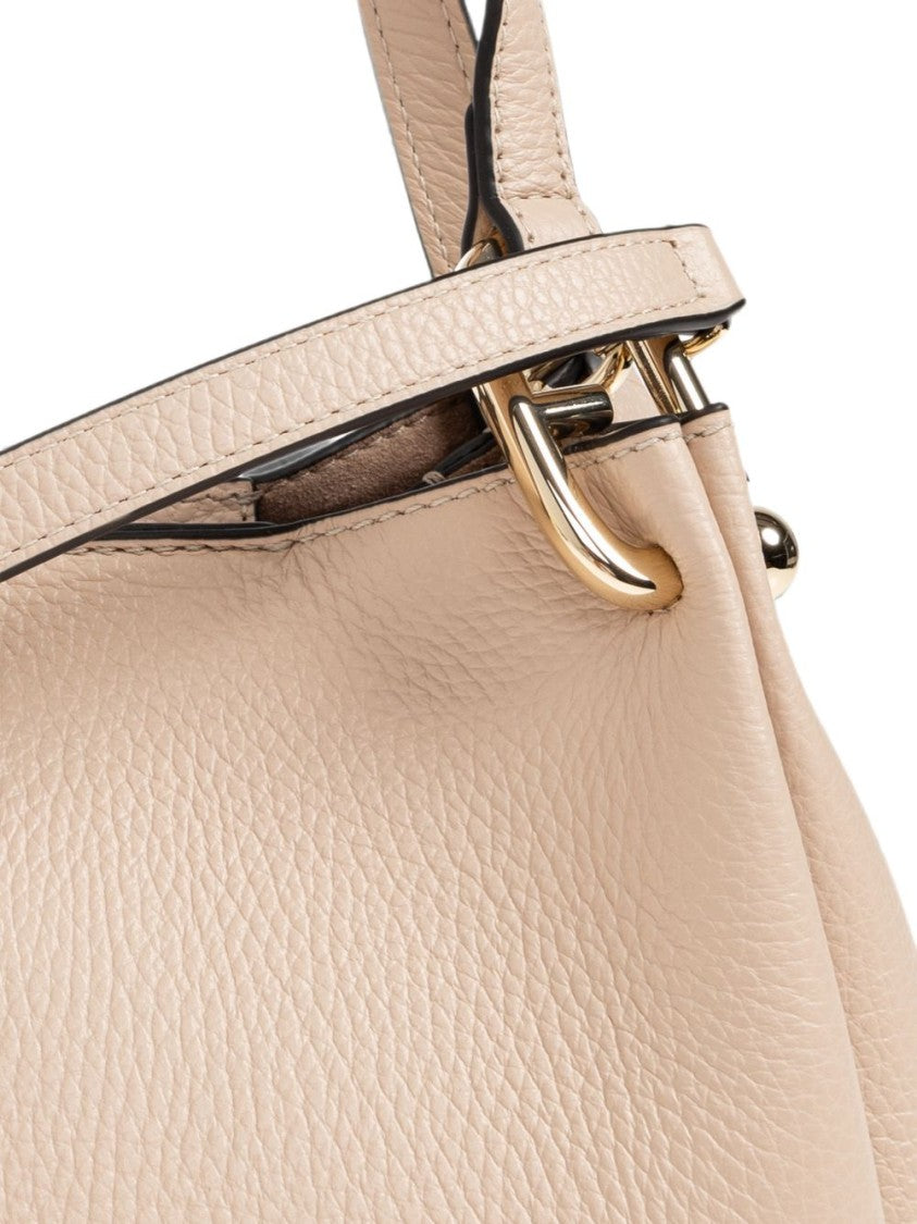 Furla Textured Leather Top Handles Handbag