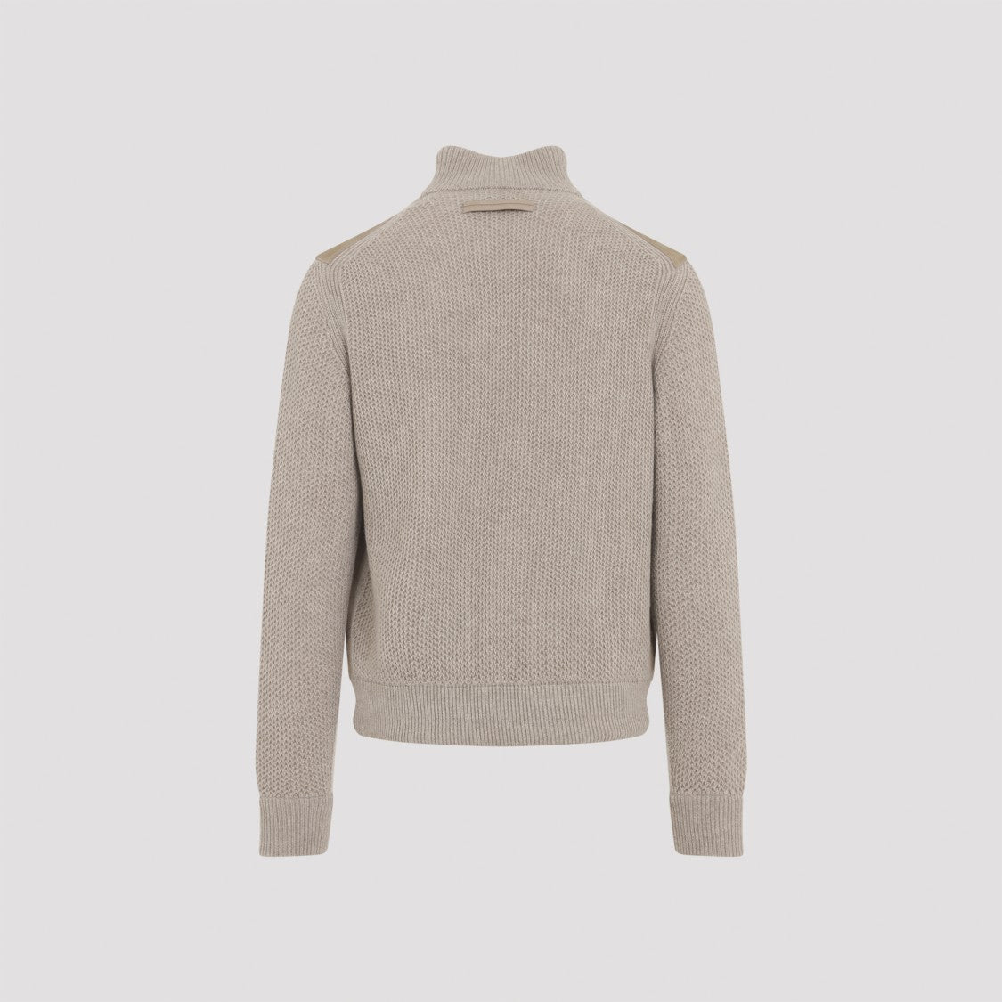 Zegna Beige Cashmere And Suede Casual Jacket