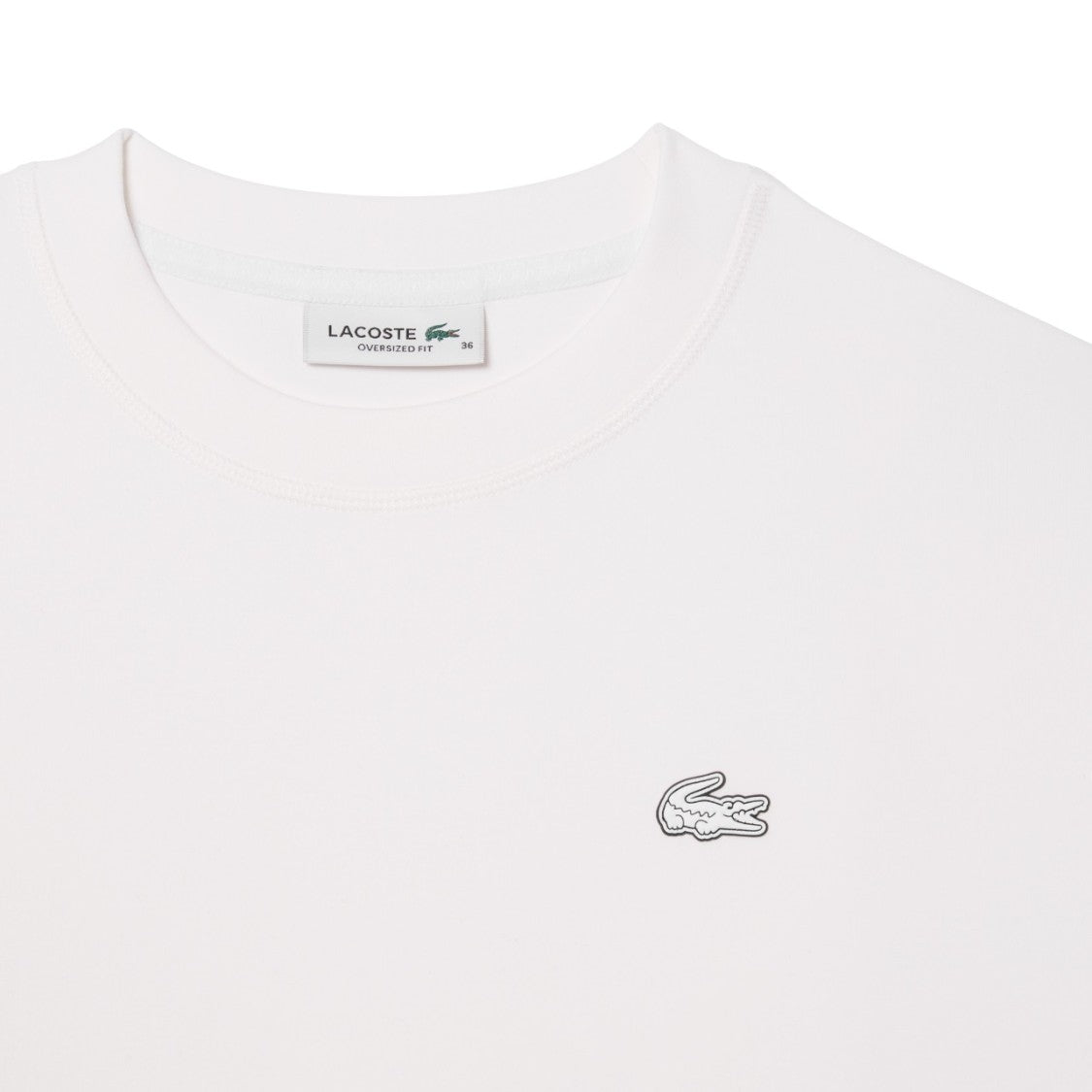 Lacoste Oversized Double-Faced Cotton Blend Sweatshirt