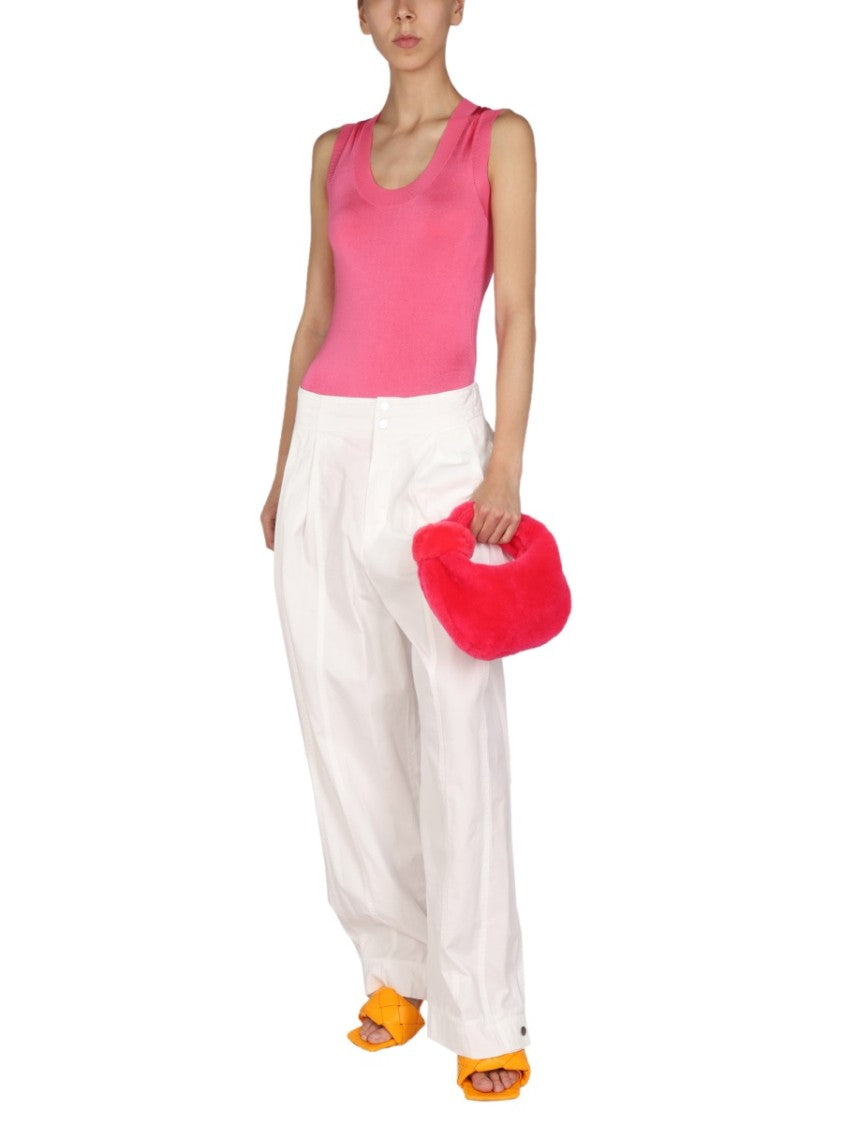 Bottega Veneta Front Button Closure Wide Leg Pants