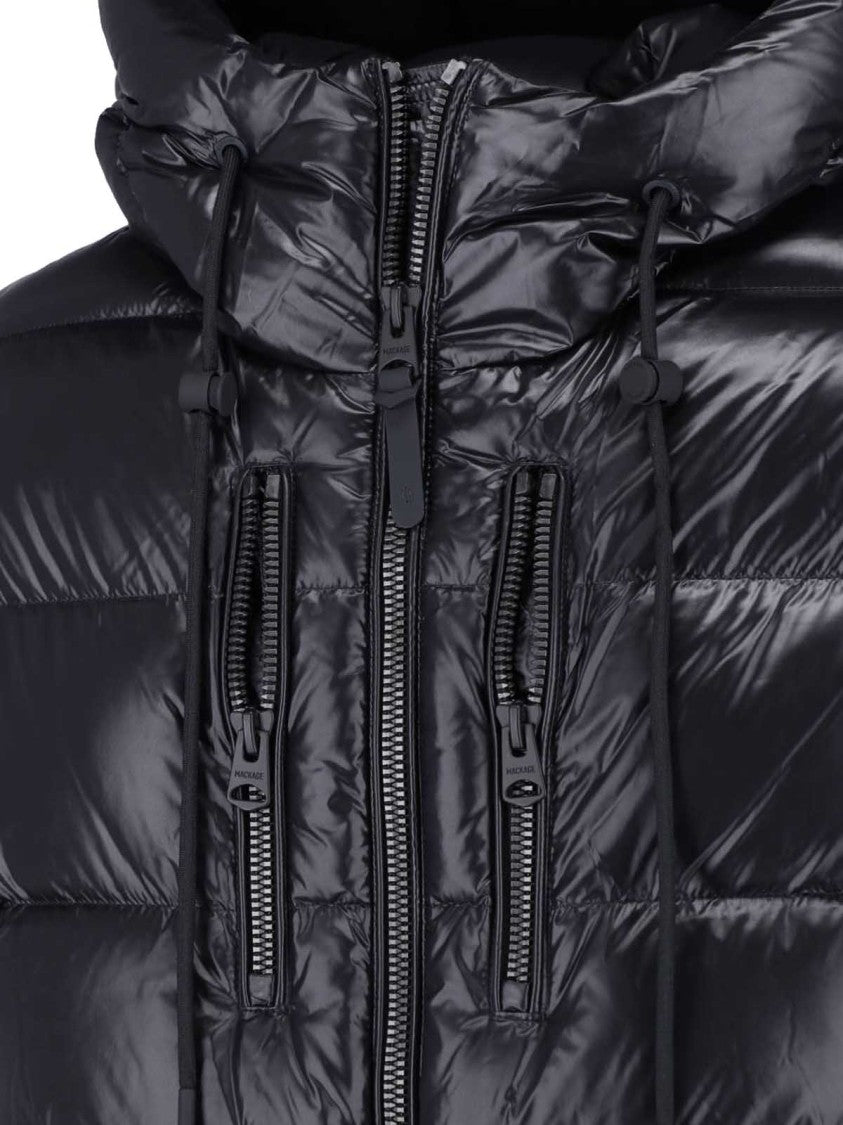 Mackage Black Victor Quilted Hooded Down Jacket