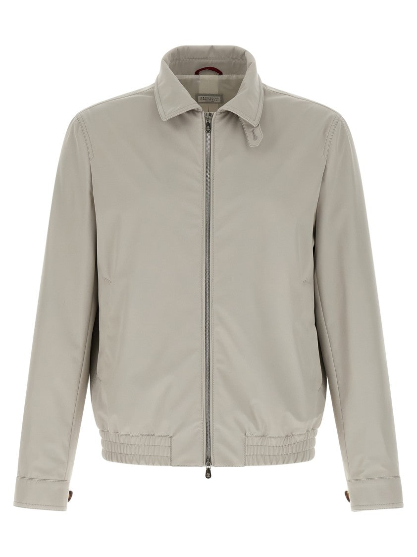 Brunello Cucinelli Nylon Bomber Jacket