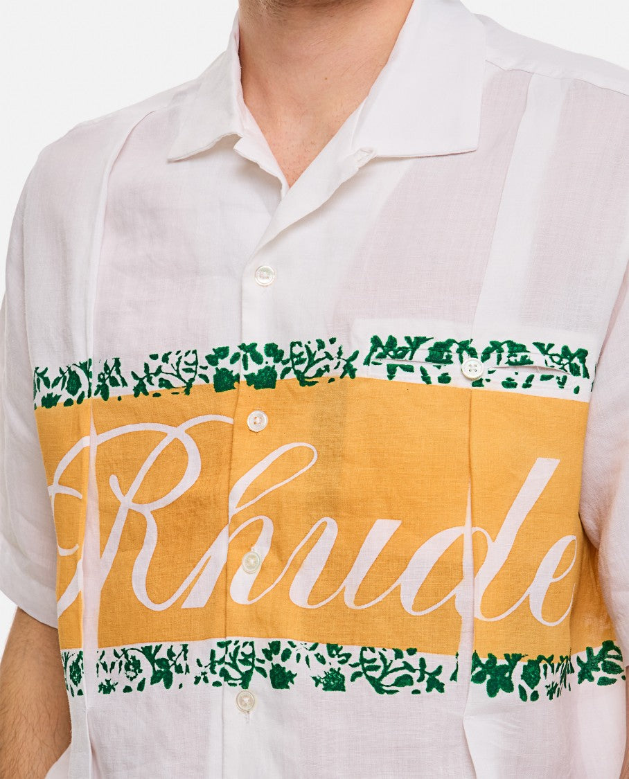 Rhude Rhude Linen Cuban Cotton Shirt