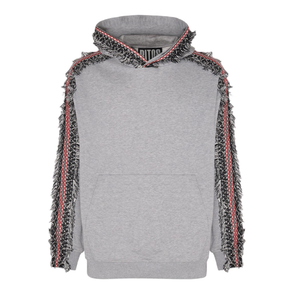 Ritos Embroidered Tassel-Detail Hoodie With Classic Design