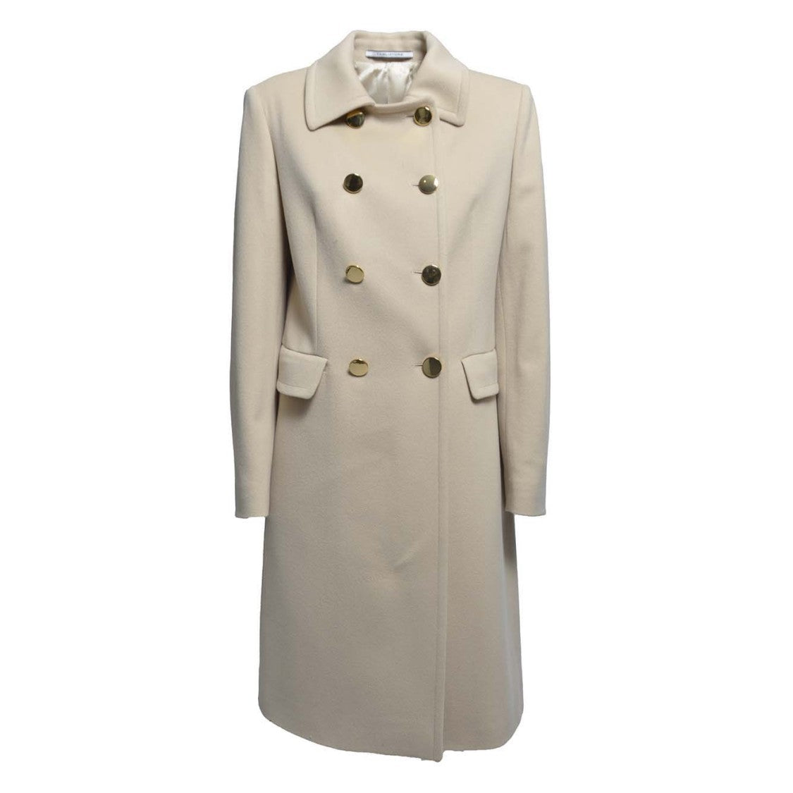 Tagliatore Sand Wool And Cashmere Hennie Coat
