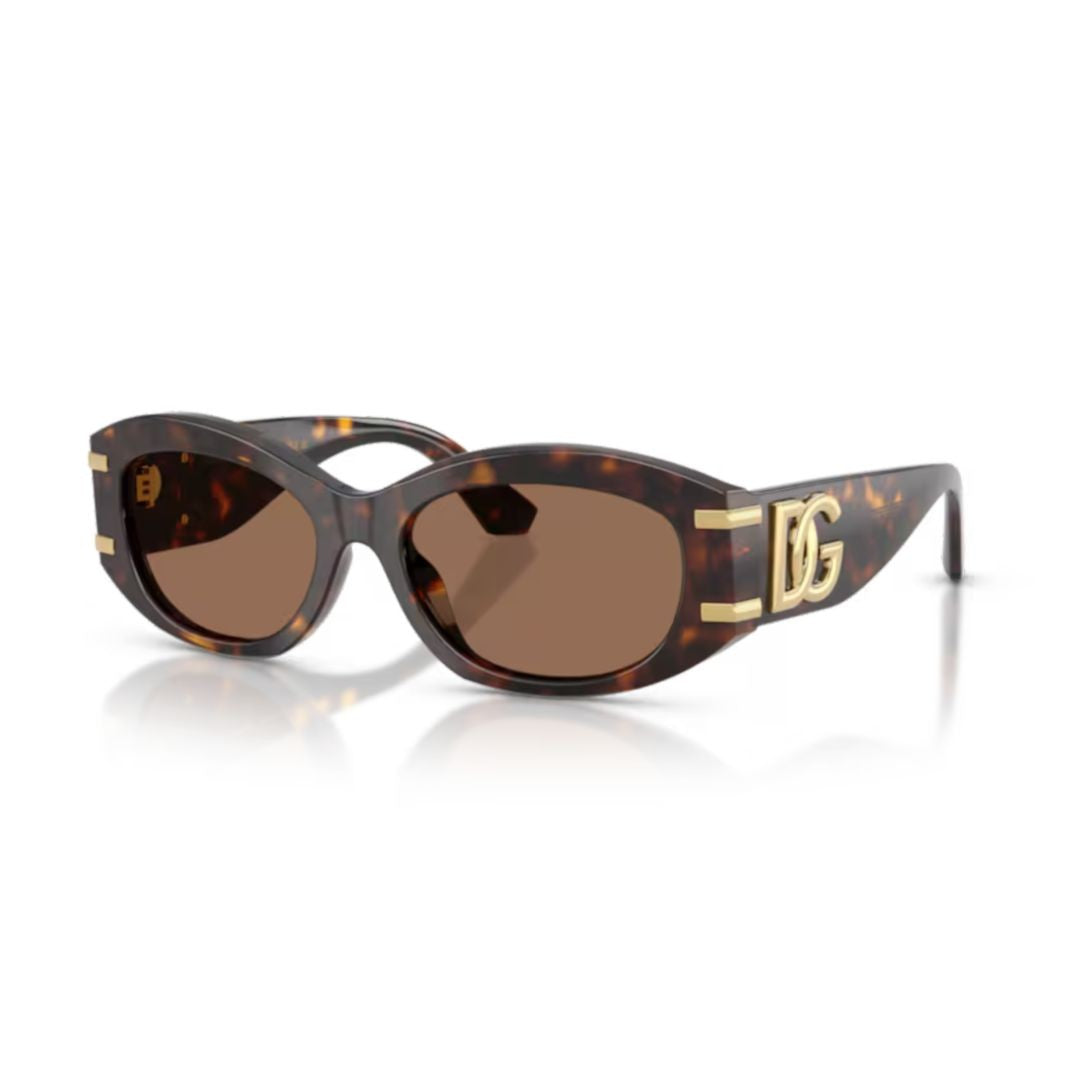 Dolce & Gabbana 0Dg4502 Tortoiseshell Oval Sunglasses