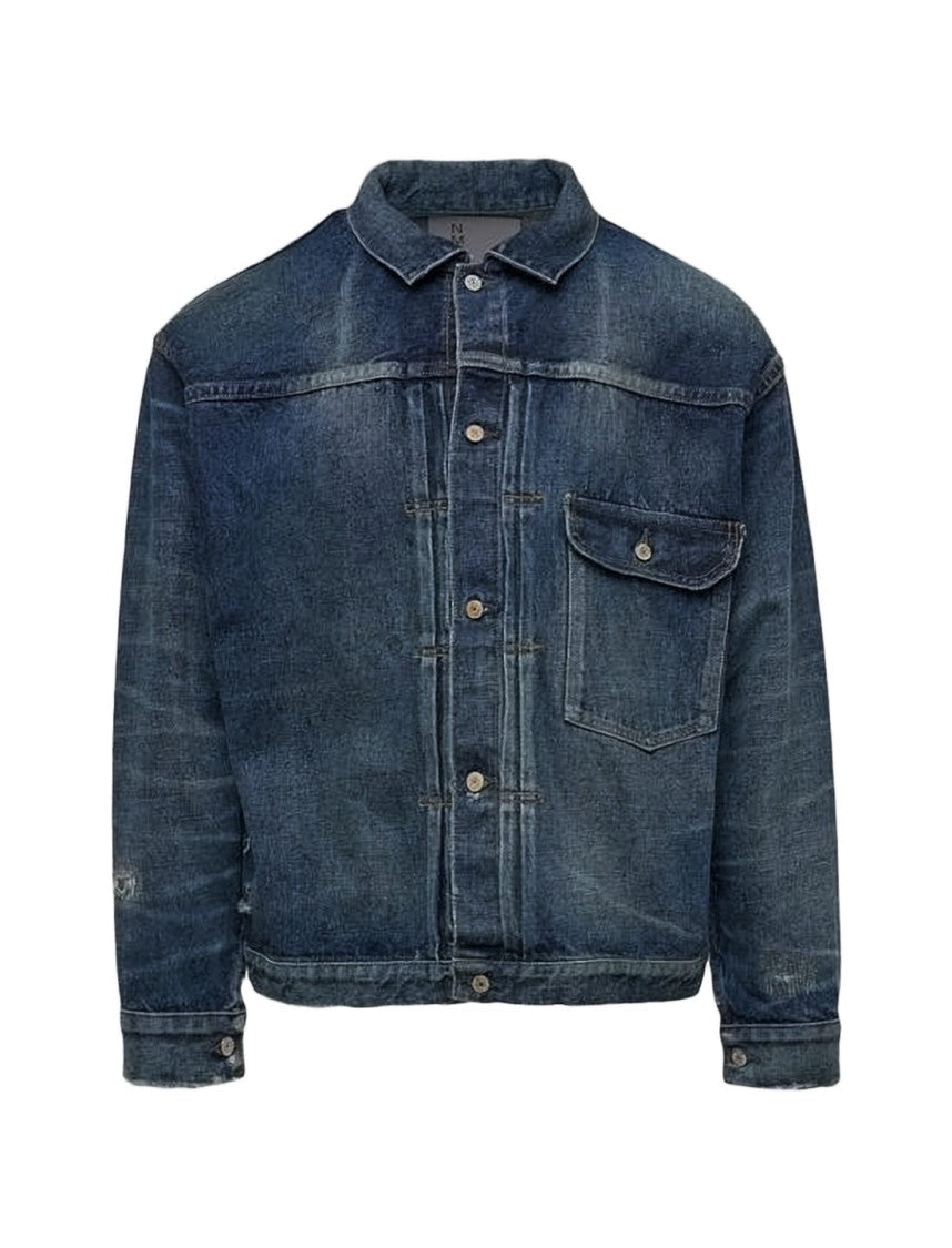 Junya Watanabe Cropped Vintage Wash Denim Jacket
