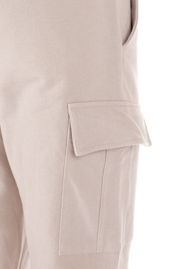 Eleventy Cargo-Style Sweatpants With Cashmere Accents And Adjustable Fit