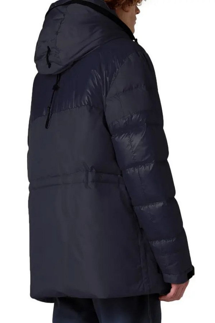 Peuterey Blue Nylon Hooded Parka