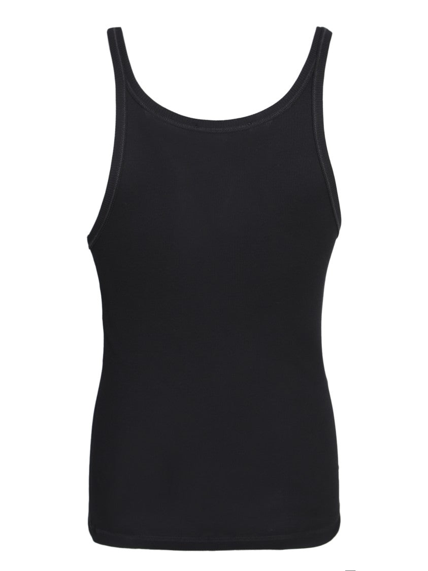 Dolce & Gabbana Black Cotton Tank Top
