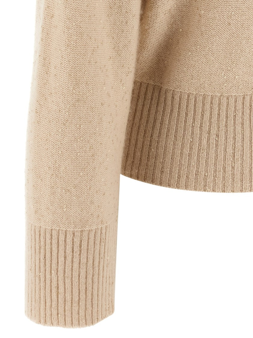 Fabiana Filippi Sequin Turtleneck Sweater