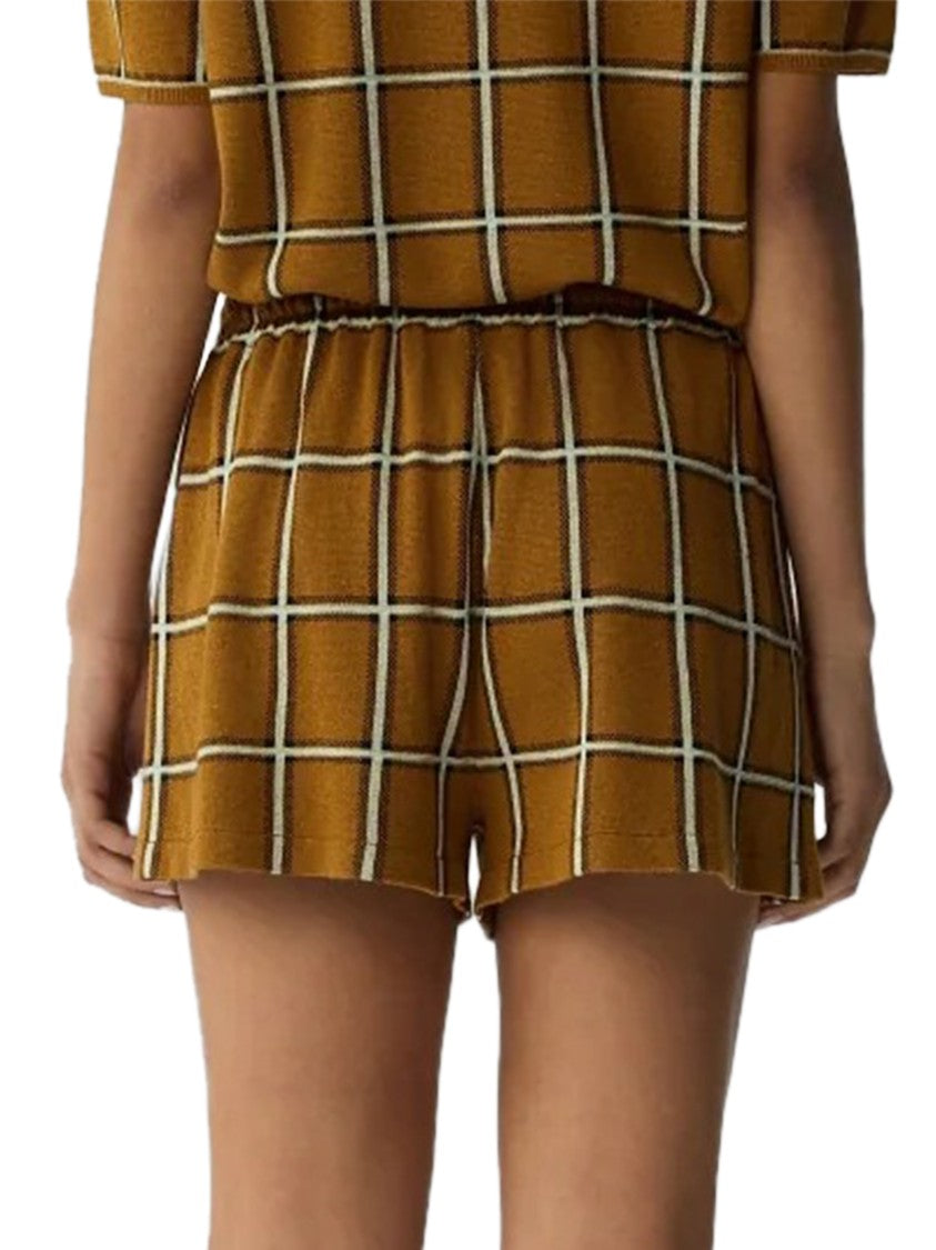 Guest In Residence Picnic-Inspired Shorts With Relaxed Fit And Button Front
