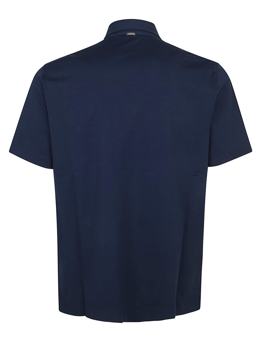 Herno Stretch Cotton Jersey Polo Shirt
