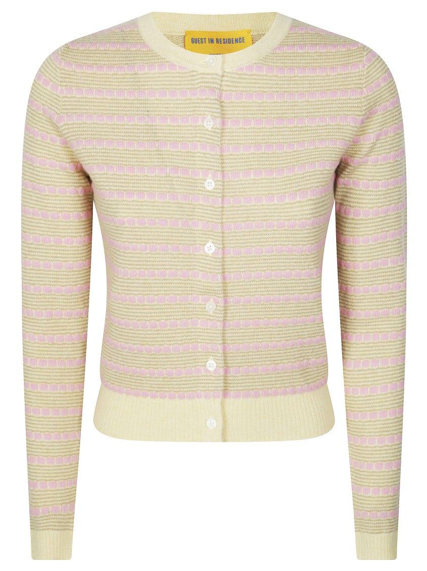 Guest In Residence Pebble Stripe Jane Knit Cardigan