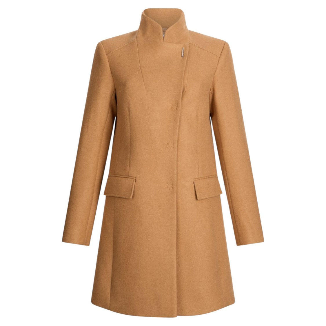 Liu Jo Brown Double-Faced Wool Blend Liu Jo Coat