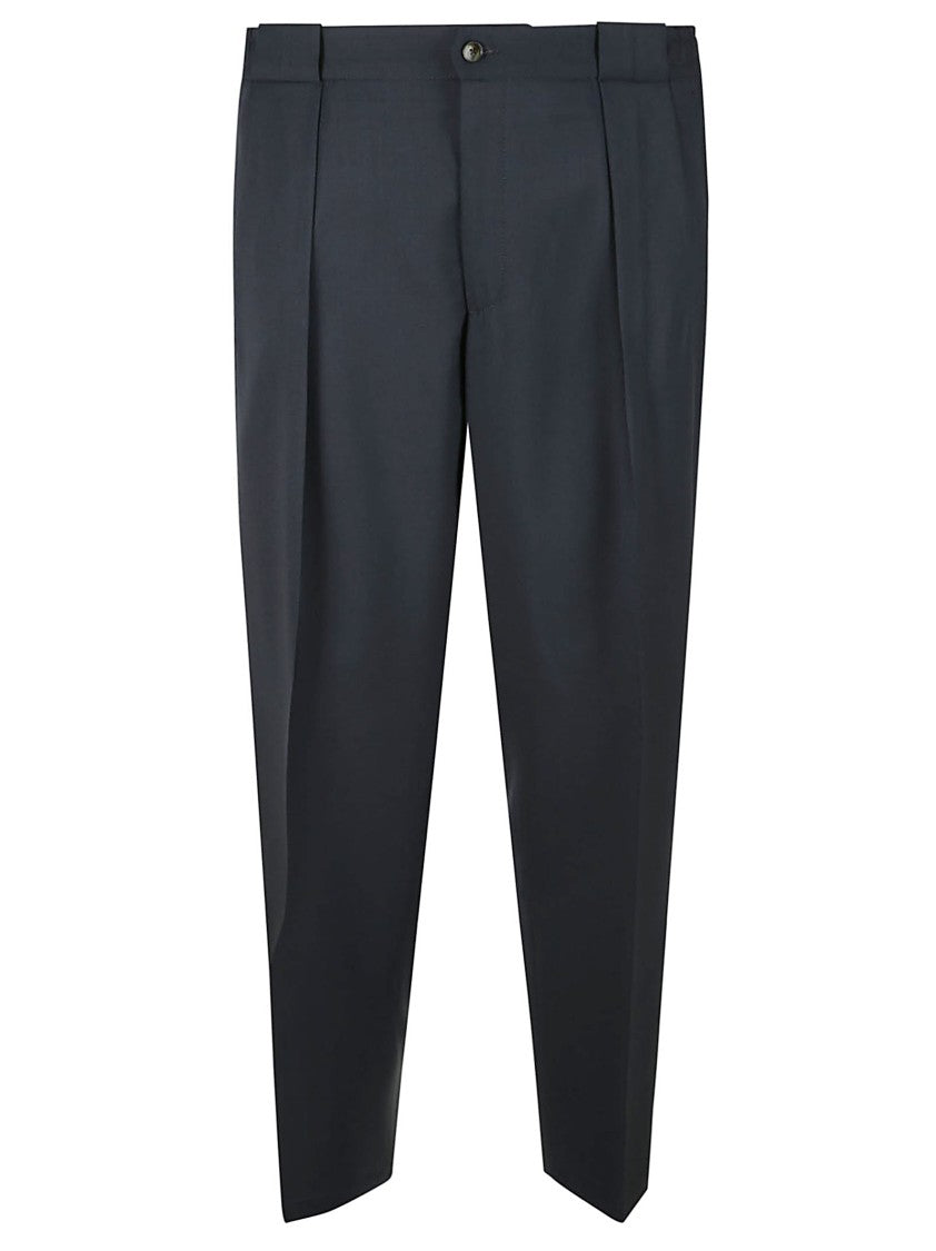 Briglia Tailored Black Trousers With Pleated Detailing