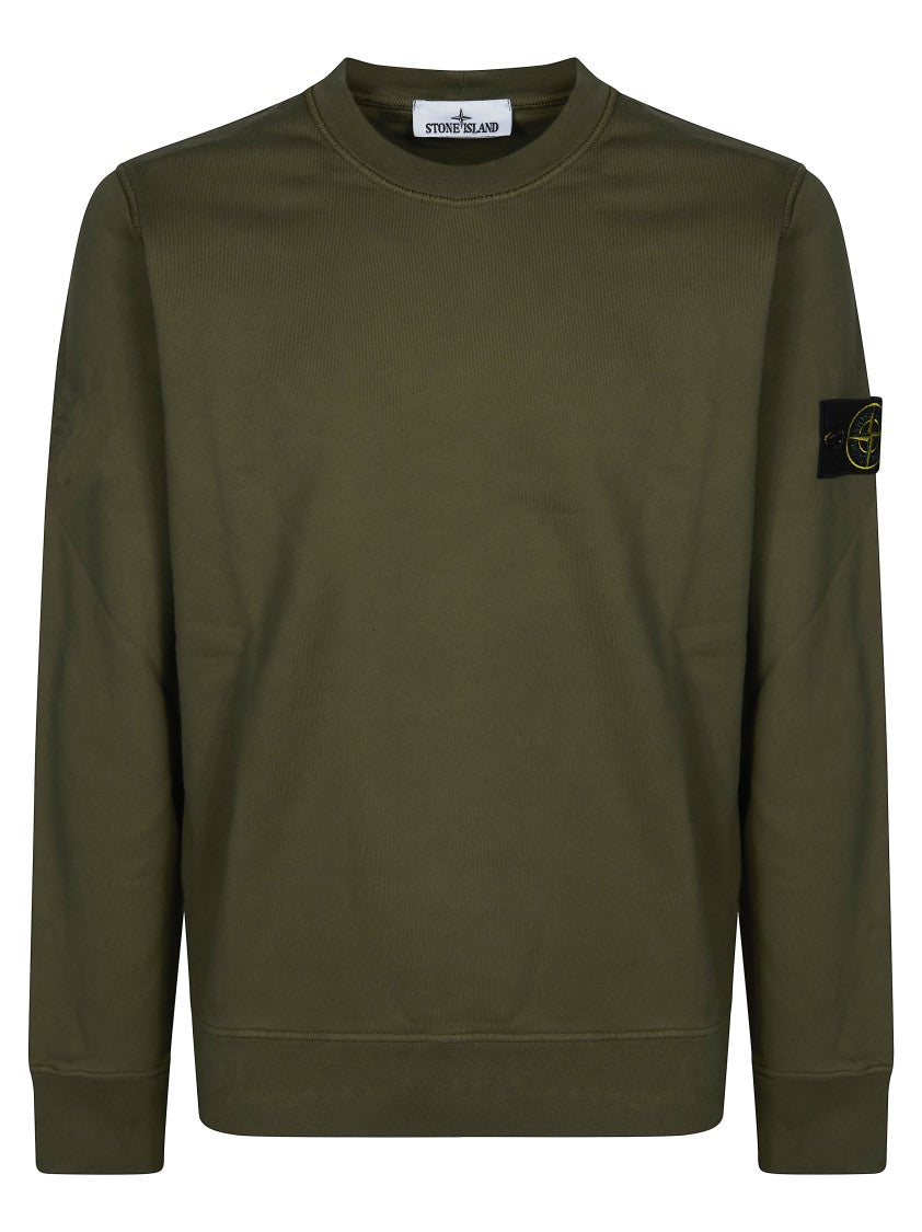 Stone Island Premium Cotton Ribbed Trim Sweatshirt
