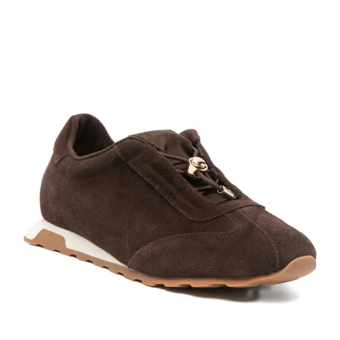 Adrianna Feretti Brown Wedge Suede Sneakers