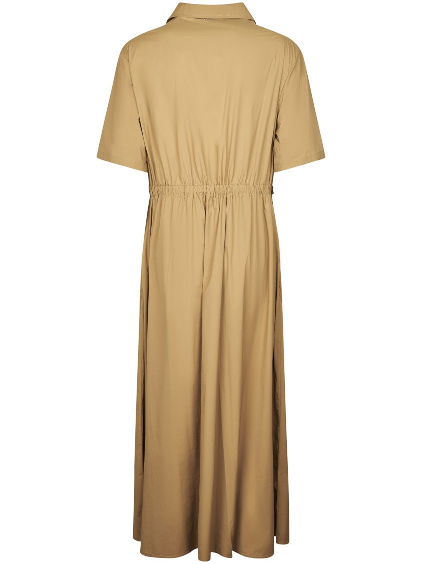 Herno Midi Dress With Classic Shirt Collar