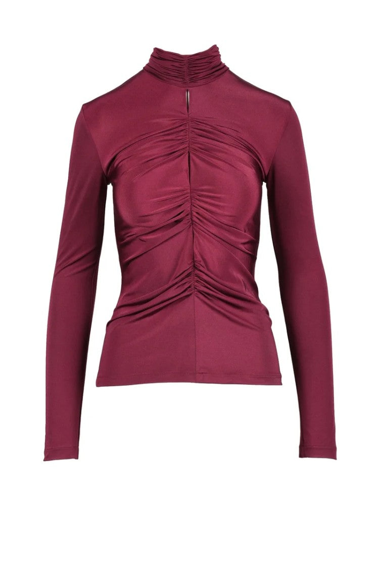Nine Minutes Red Polyester Pes Top