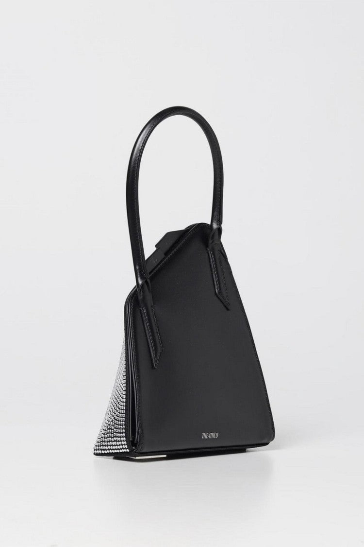 The Attico Silver Calf Leather Shoulder Bag