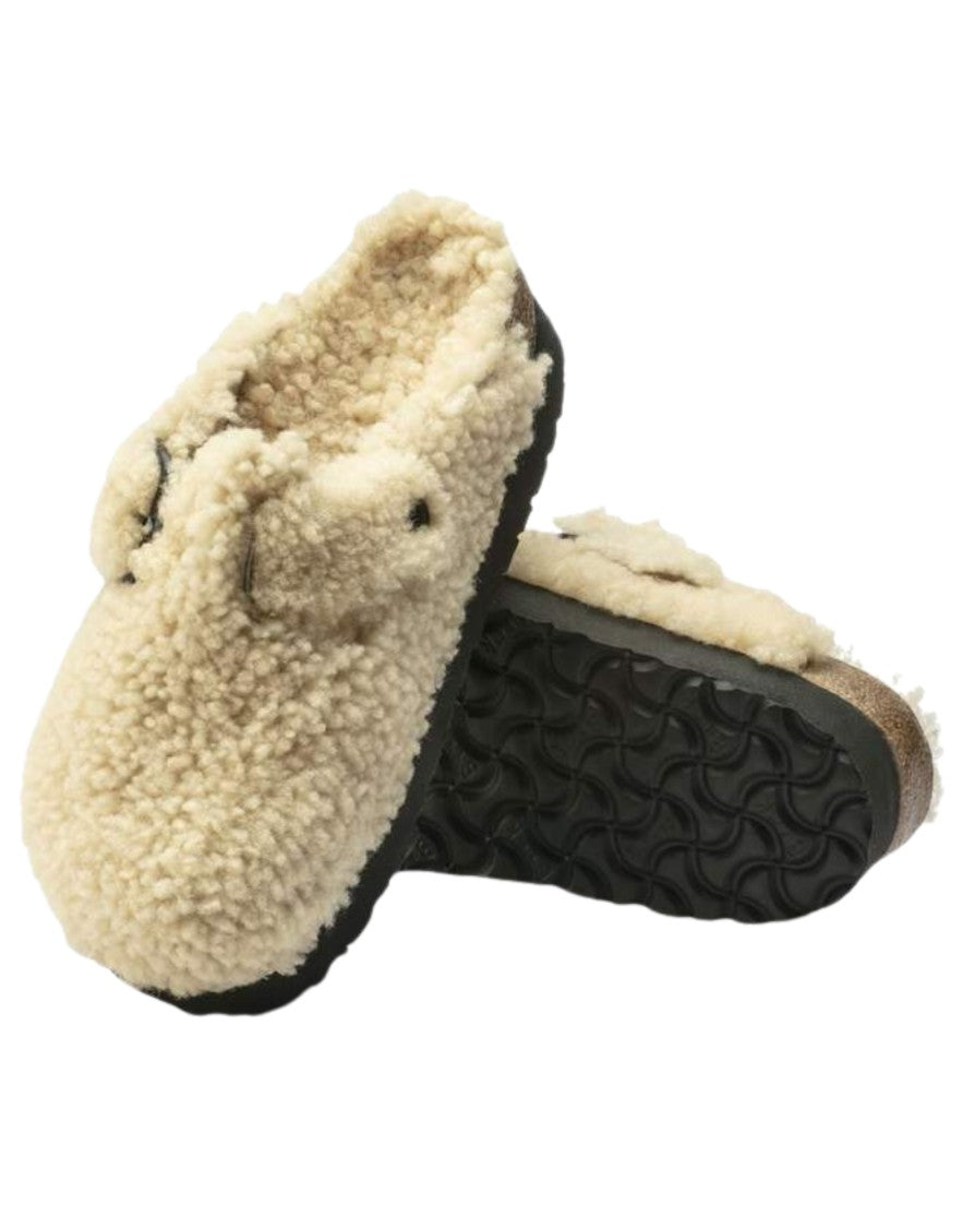 Birkenstock Boston Big Buckle Platform Teddy Shearling Clog