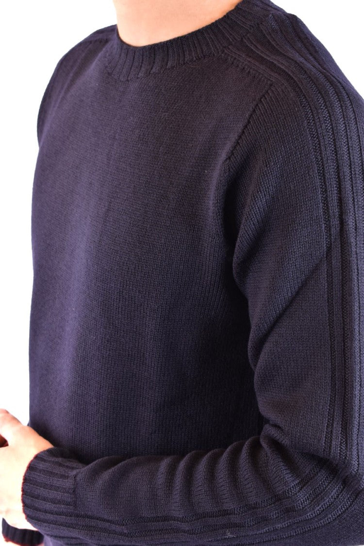 Dondup Multicolor Wool Sweater With Ribbed Detailing