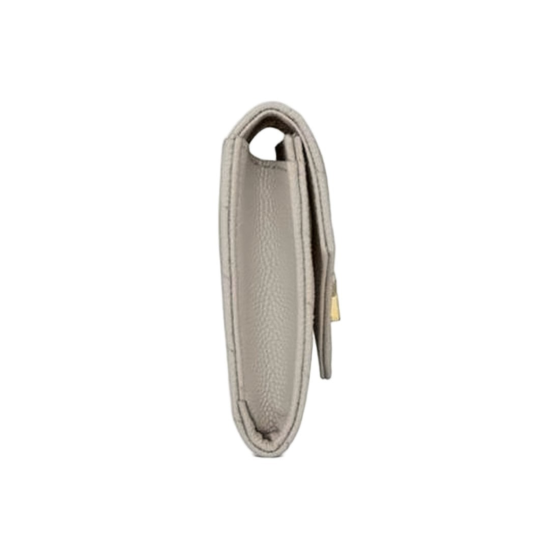 Saint Laurent Chevron Quilted Cowhide Leather Wallet