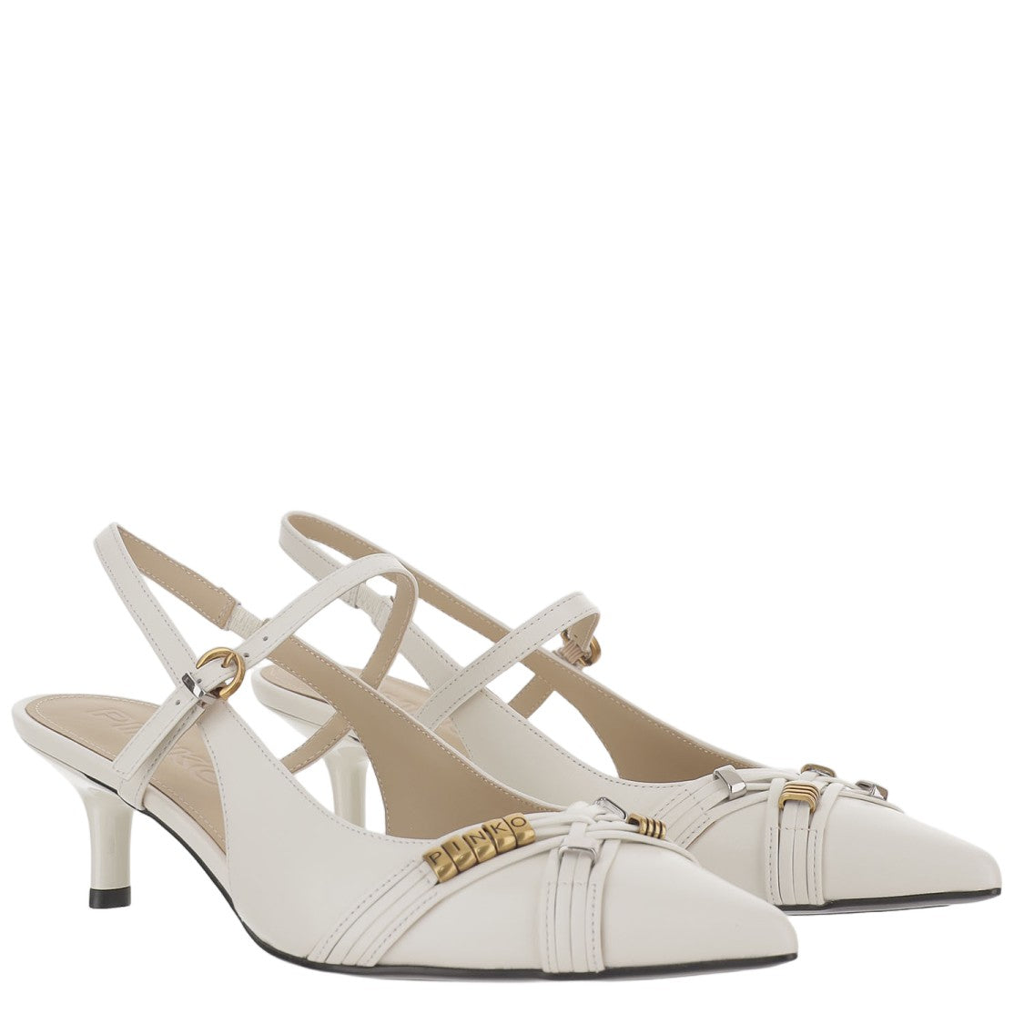 Pinko Pointed Toe Slingbacks With Adjustable Strap Closure