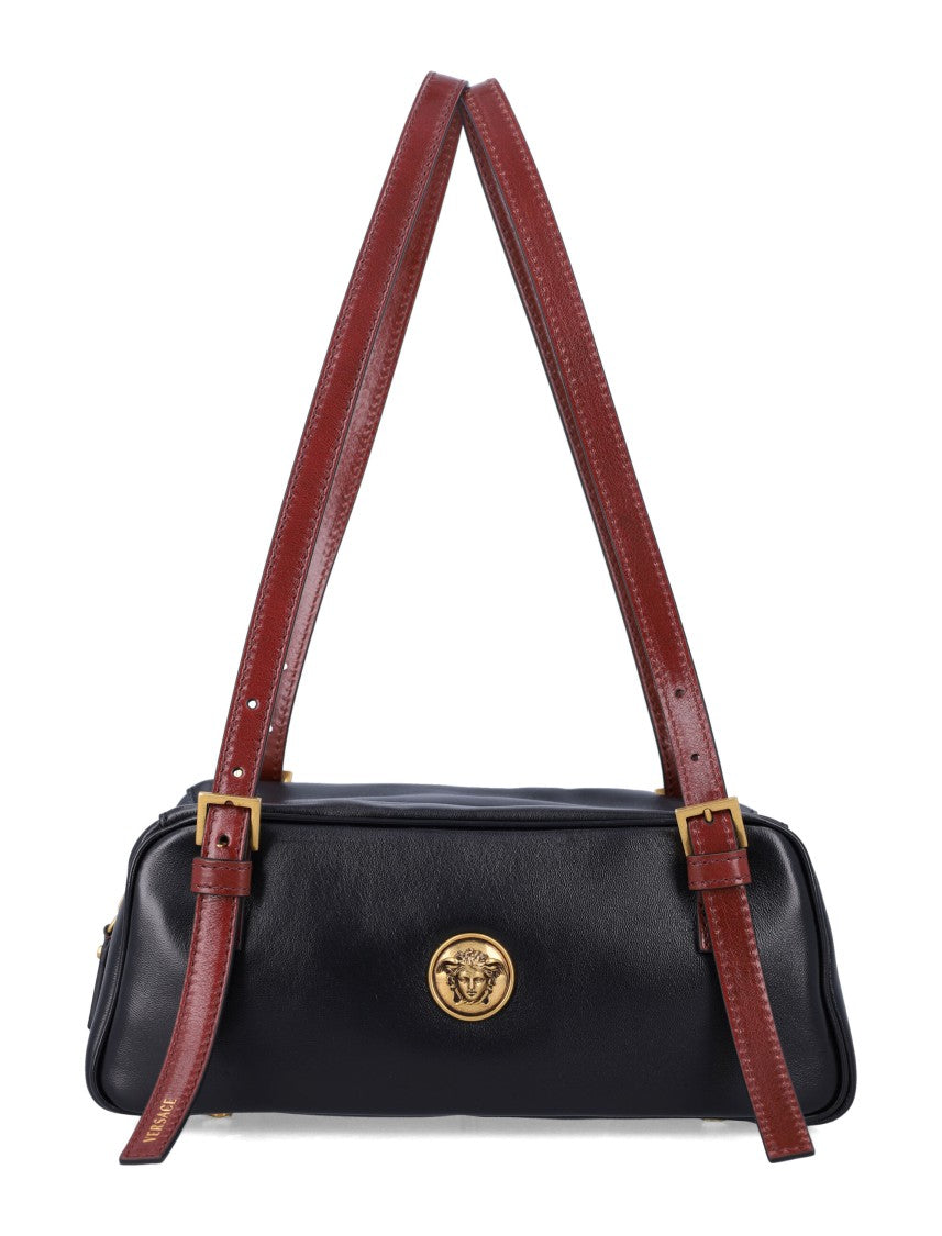 Versace Embleme Mini Nappa Bowling Handbag Bag