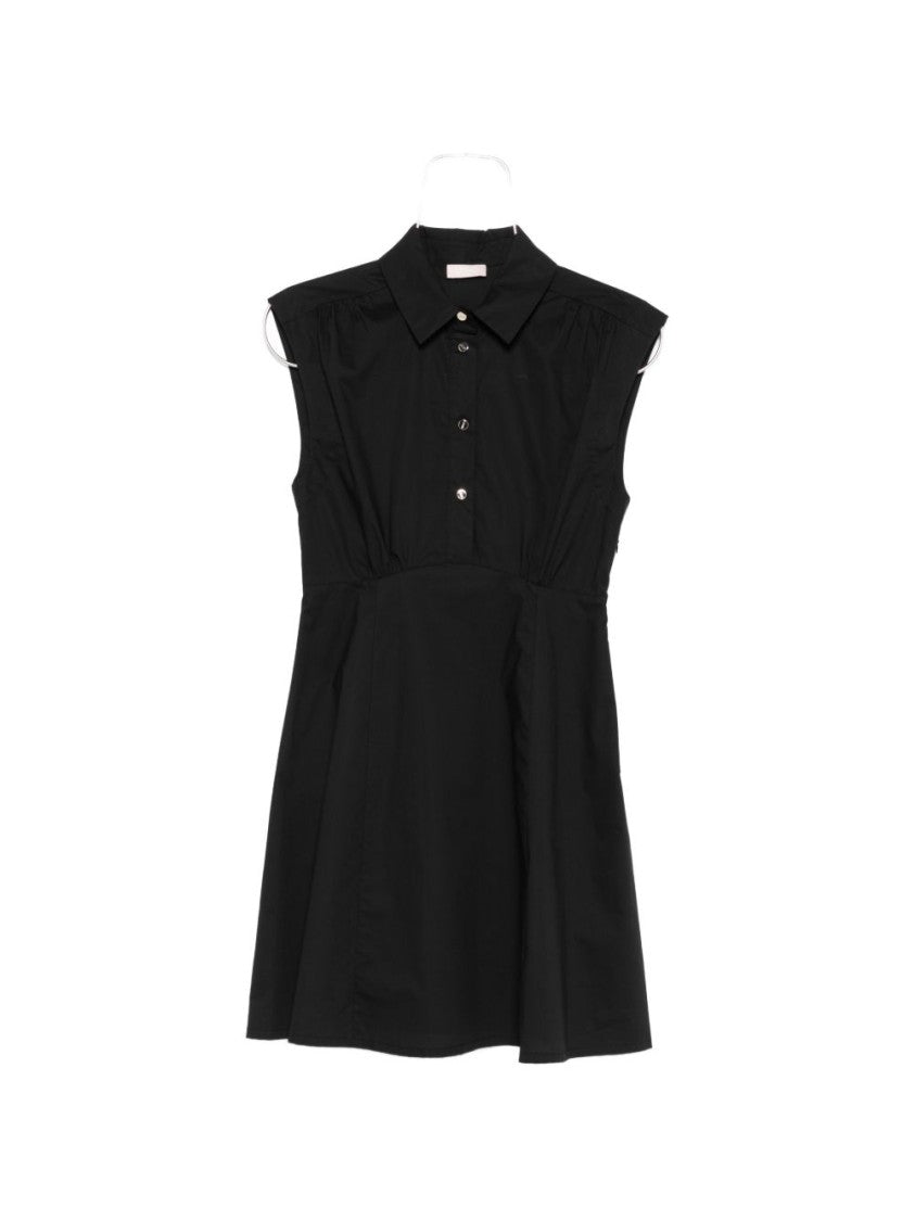 Liu Jo Black Buttoned Sleeveless Day Dress