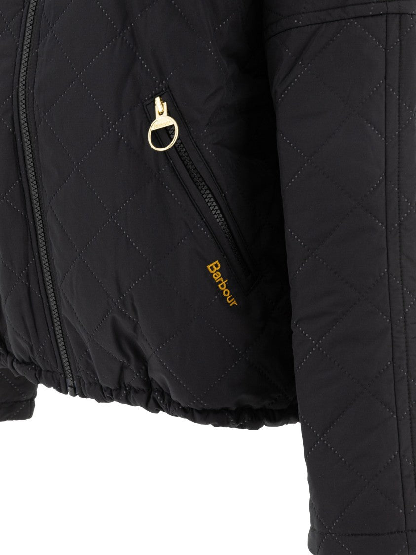Barbour "Emlyn" Quilted Bomber Jacket