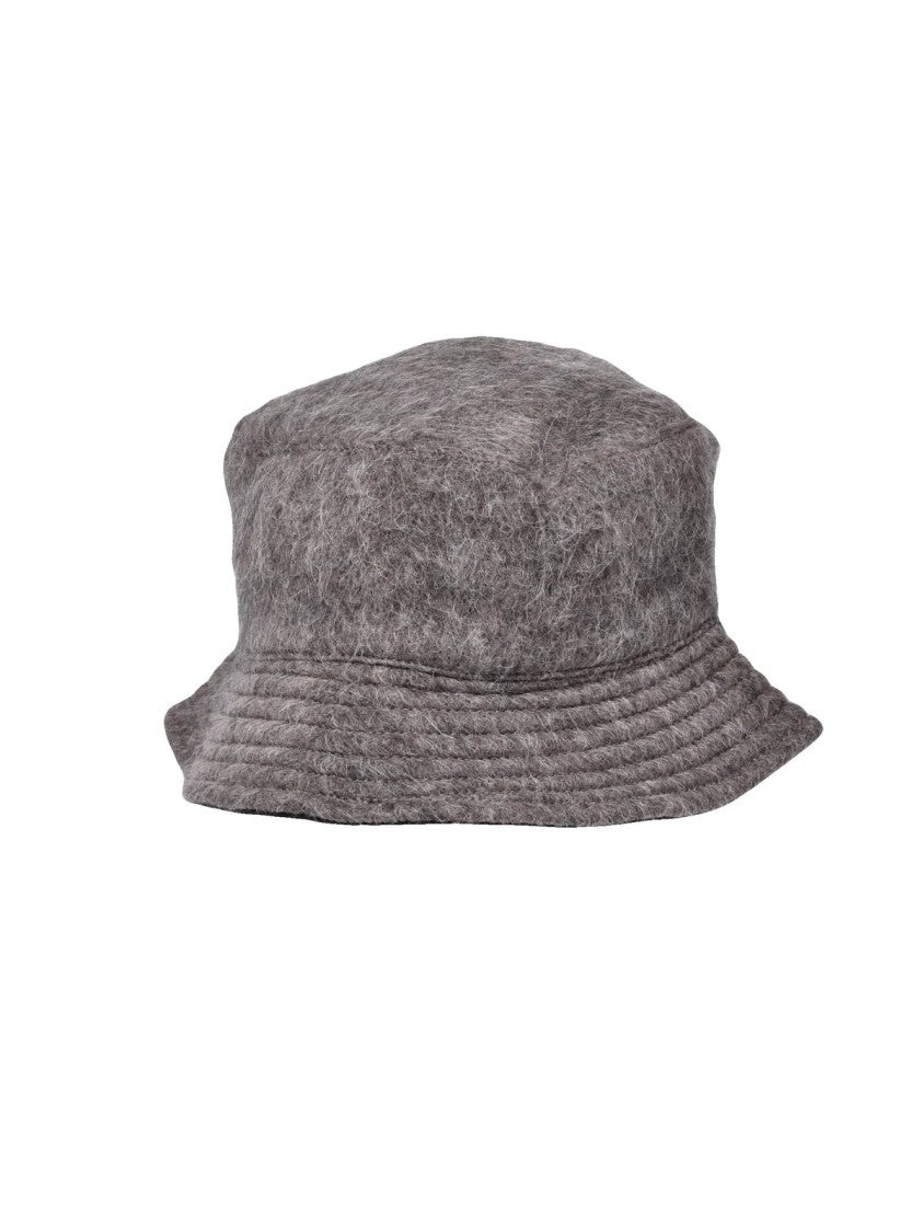 Our Legacy Grey Wool-Blend Bucket Hat