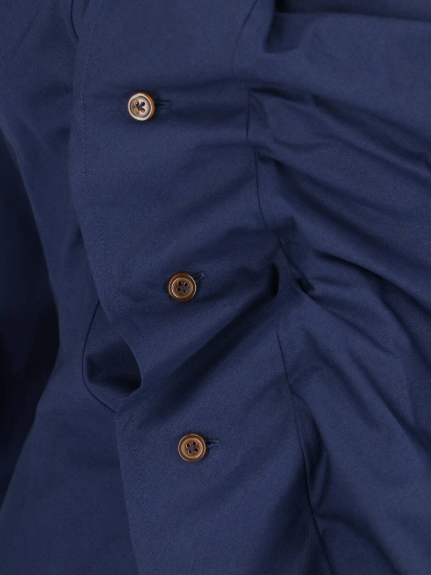 Vivienne Westwood “Drunken” Shirt – Blue